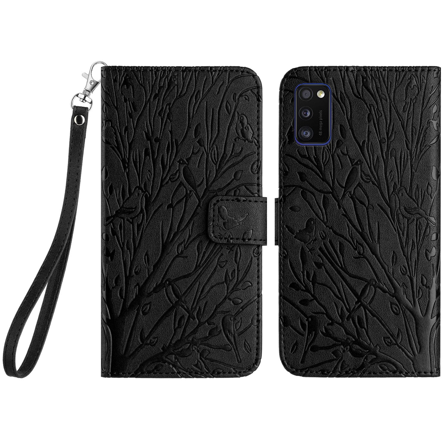 Til Samsung Galaxy A41 (global version) etui Pung Beskyttende telefoncover med stativ Til Samsung Galaxy A41 (global version) etui Pung Beskyttende telefoncover med stativ